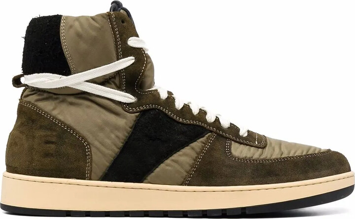 Rhecess panelled high-top sneakers
