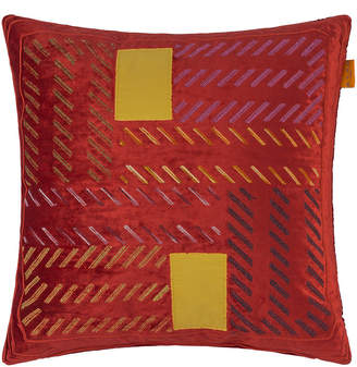 Etro Riolto San Zaccaria Embroidered Cushion - 45x45cm - Red