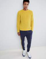 Thumbnail for your product : ASOS Design DESIGN heavyweight chenille jumper in yellow