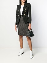Thumbnail for your product : Balmain Pre-Owned 1980's Striped Skirt