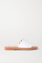 Thumbnail for your product : See by Chloe Scalloped Leather Slides