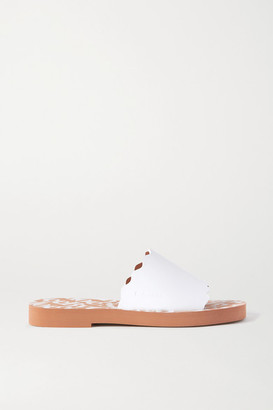 See by Chloe Scalloped Leather Slides
