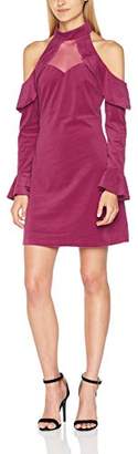 GUESS Women's Nerissa Dress, Multicolour Raspberry Radiance, Medium