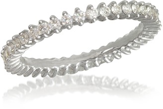 Forzieri White Gold and Diamonds Eternity Band Ring