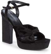 black velvet platform shoes
