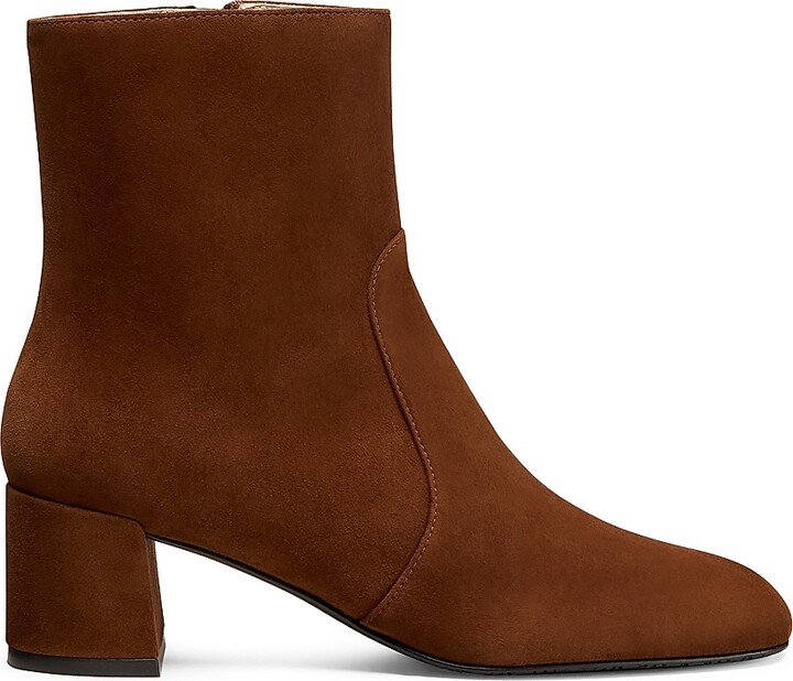 Stuart Weitzman Women's Maeve 50MM Suede Booties - Black - Size 12