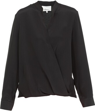 3.1 Phillip Lim Wrapped Long-Sleeve Blouse