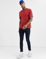Thumbnail for your product : Nicce t-shirt with chest logo in burgundy