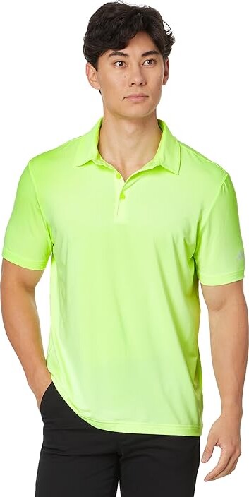 adidas Golf Ultimate365 Solid Golf Polo Shirt Men's Clothing Green Spark : MD, Elastane/Polyester