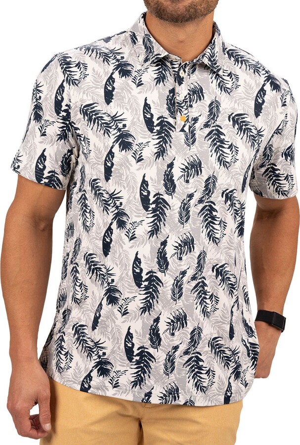 Black Clover Men's Hidden Clover Golf Polo, XXL, Navy