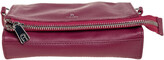 Thumbnail for your product : Aigner Fuchsia Leather Fold Over Clutch Bag