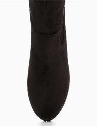 Very Sadie Cleated Sole Stretch Over The Knee Boot - Black
