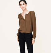 Thumbnail for your product : LOFT Shirred Blouse