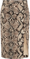 Thumbnail for your product : Altuzarra for Target Python-print stretch-cotton twill pencil skirt