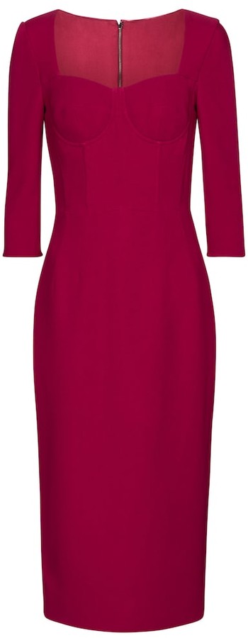 Exclusive to Mytheresa a Bustier crApe sheath dress