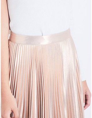 A.L.C. Bobby plissé metallic skirt