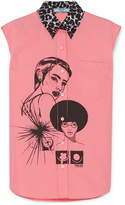 Prada - Printed Cotton-poplin Shirt - Pink
