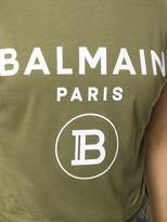 Thumbnail for your product : Balmain logo cropped T-shirt