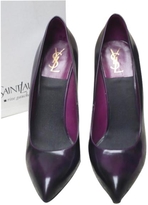 Thumbnail for your product : Yves Saint Laurent 2263 YVES SAINT LAURENT Purple Leather Heels
