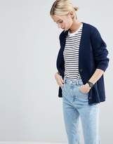navy chunky knit cardigan women - ShopStyle UK