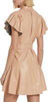 Thumbnail for your product : Alice + Olivia McKell Belted Faux Leather Minidress