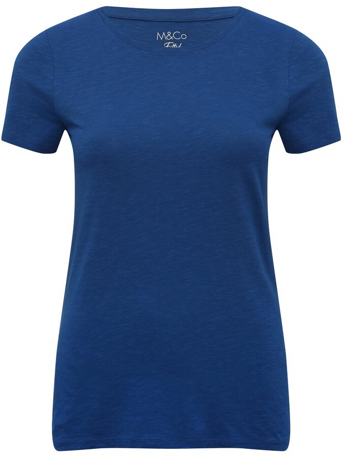 M&Co Fitted crew neck t-shirt - ShopStyle