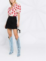 Thumbnail for your product : Boutique Moschino Apple Print Silk-Cotton Shirt