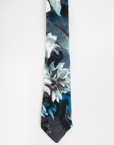 Thumbnail for your product : ASOS Tie With Watermark Floral