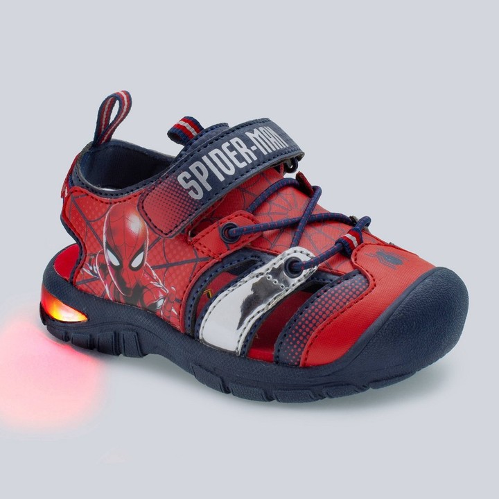 spiderman light up slippers