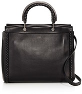 Thumbnail for your product : Max Mara Braided Trim Leather Satchel