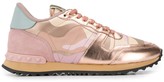 Thumbnail for your product : Valentino Garavani Rockstud camouflage sneakers