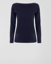 Thumbnail for your product : Jaeger Cashmere Rib Detail Sweater