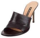 Thumbnail for your product : Ann Demeulemeester Leather Slide Sandals