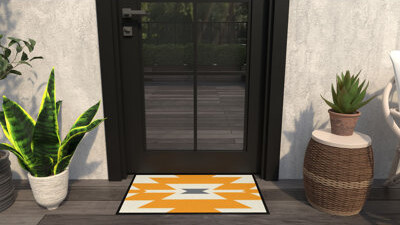 Rugs America Lianna Sunnyside Up LO35A 20"x31.5" Door and Kitchen Mat