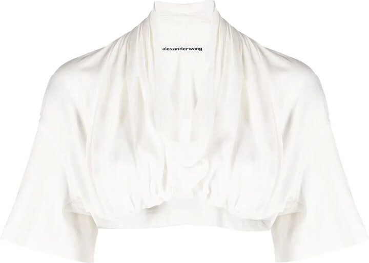 Alexander Wang Draped Crop Top