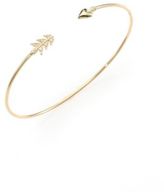 Thumbnail for your product : Mizuki Diamond & 14K Yellow Gold Arrow Bracelet