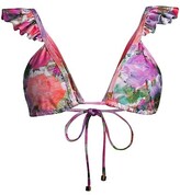 Thumbnail for your product : PatBO Blossom Ruffle Bikini Top