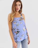 Thumbnail for your product : Pieces Floral Cami Top With Strap Detail