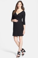 Thumbnail for your product : Japanese Weekend Jersey Wrap Maternity/Nursing Dress