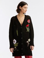 Thumbnail for your product : ODLR Floral Embroidered Crochet Cardigan