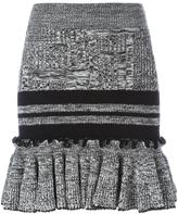 Alexander McQueen knitted peplum mini skirt