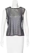 Thumbnail for your product : Philosophy di Alberta Ferretti Patent-Accented Sleeveless Top