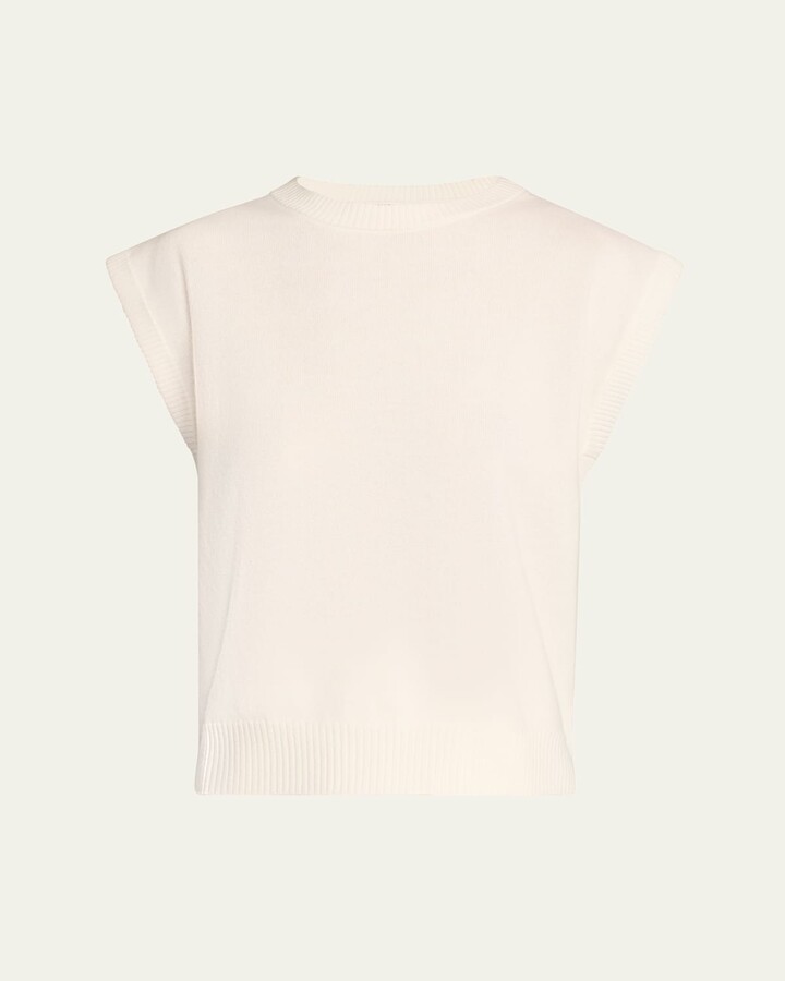 Brunello Cucinelli Cap Sleeve Cashmere Sweater