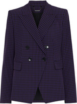 Thumbnail for your product : Elie Tahari Jezebel Double-breasted Checked Twill Blazer