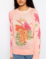 Thumbnail for your product : Wildfox Couture Tropical Bouquet Nantucket Sweatshirt