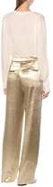 Thumbnail for your product : Vince Hammered-satin straight pants