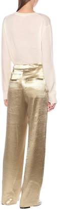 Vince Hammered-satin straight pants