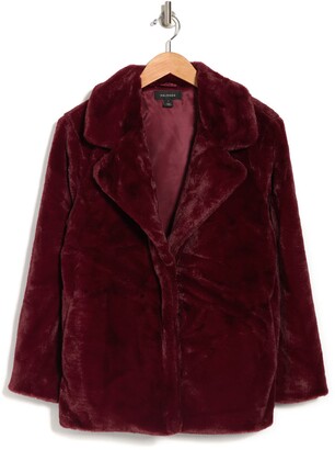 halogen faux fur coat