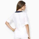 Thumbnail for your product : Ralph Lauren Linen Split-Neck Top
