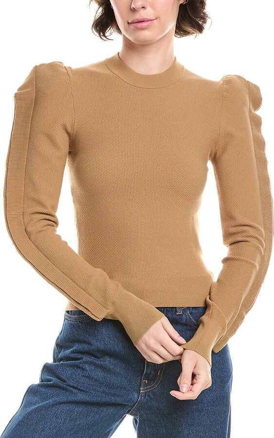 Max Mara Genero Ruffle Puff Sleeve Sweater